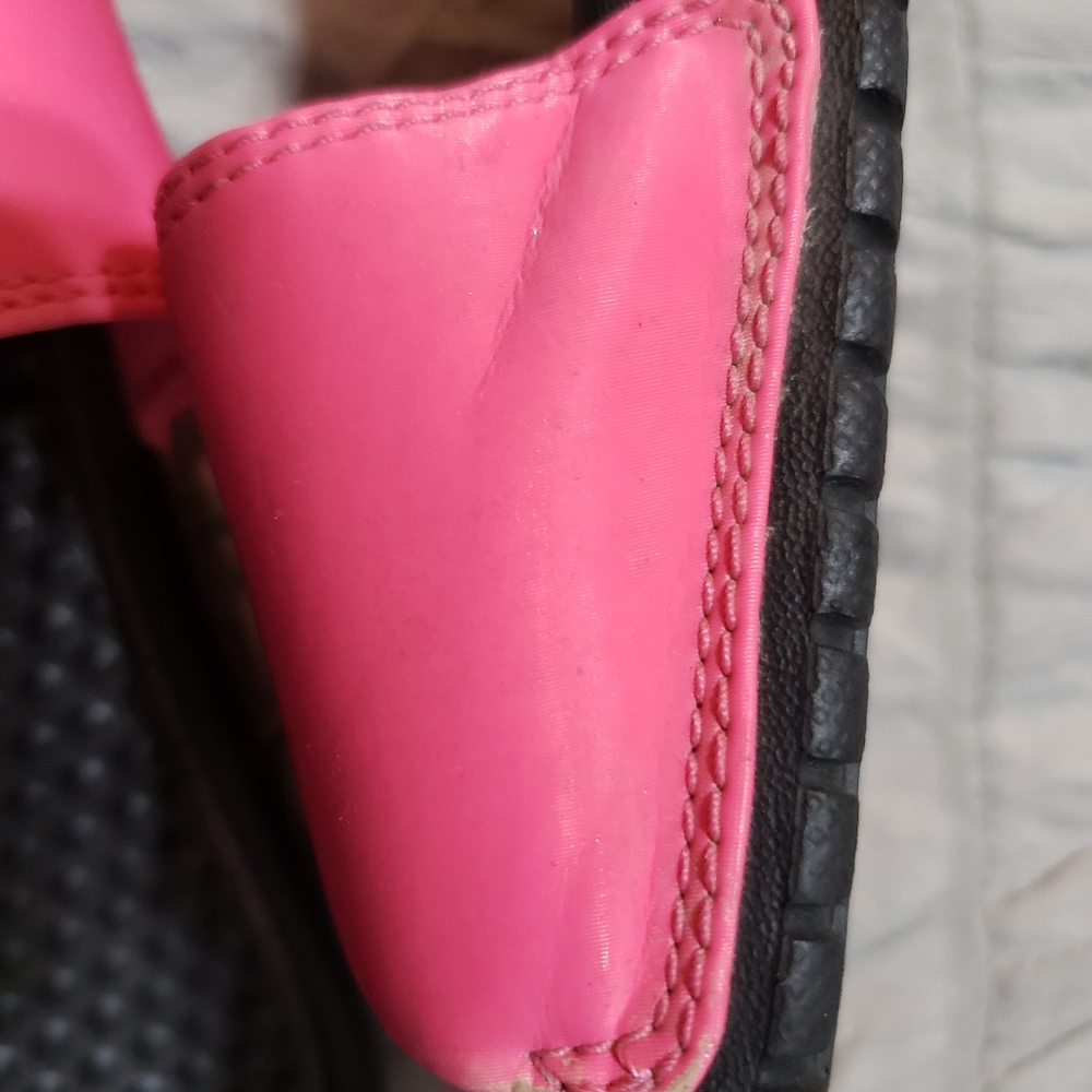 Nike Benassi Jdi Hot Pink & Black Youth Slides Sandals 4y Discontinued Style - Picture 3 of 7